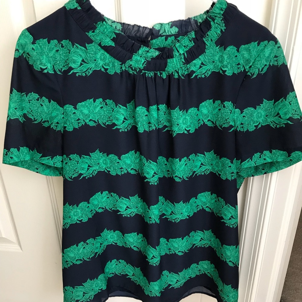 j Crew short sleeve blouse